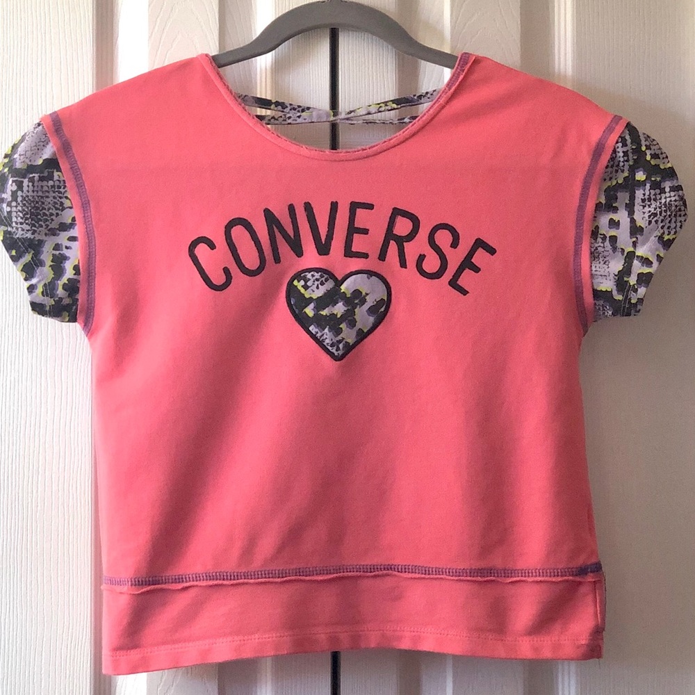 $3/25 Converse salmon pink snakeskin shirt